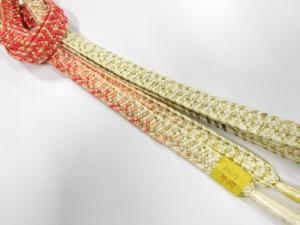 未使用品　正絹　手組帯締め